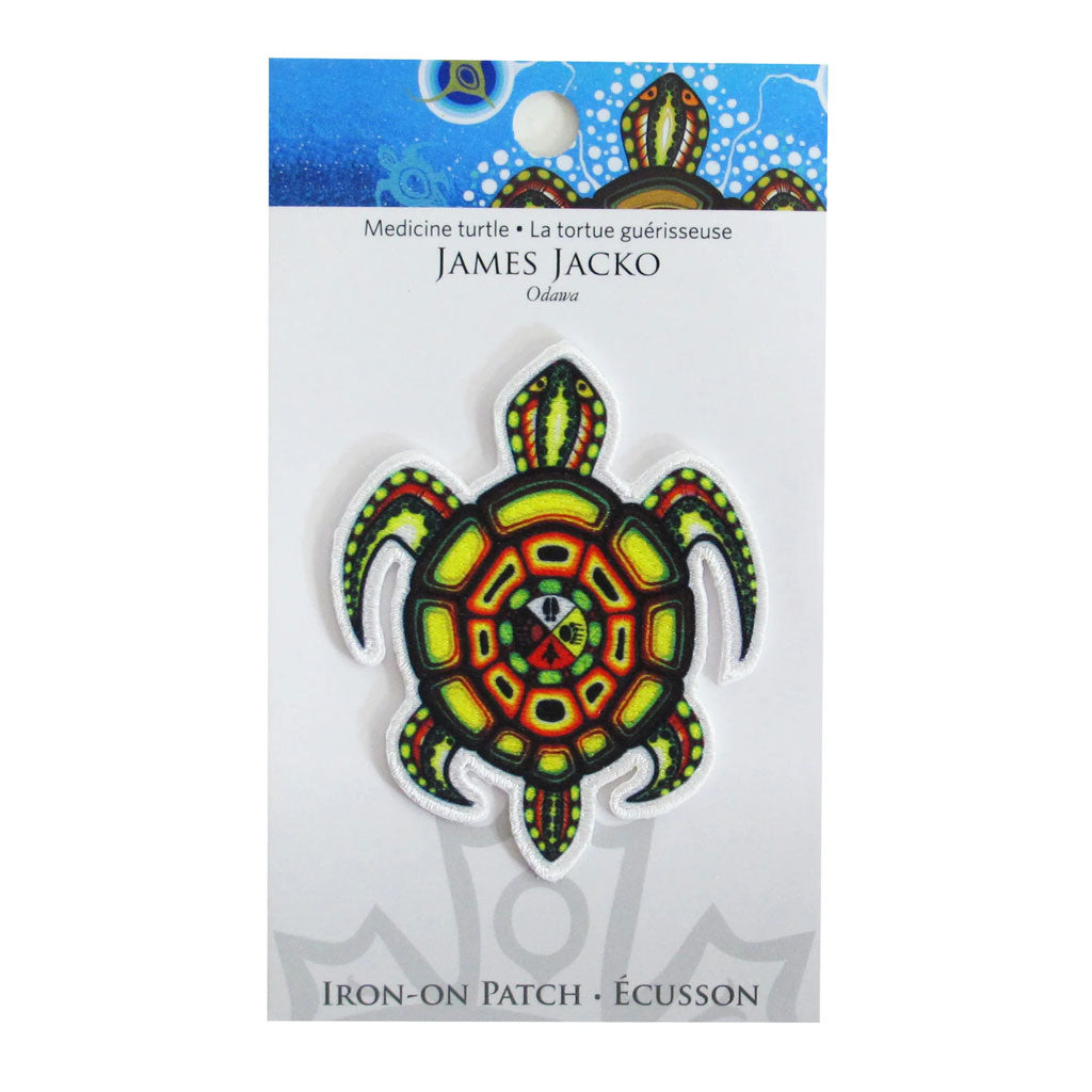 'Medicine Turtle' Iron-On Patch by James Jacko