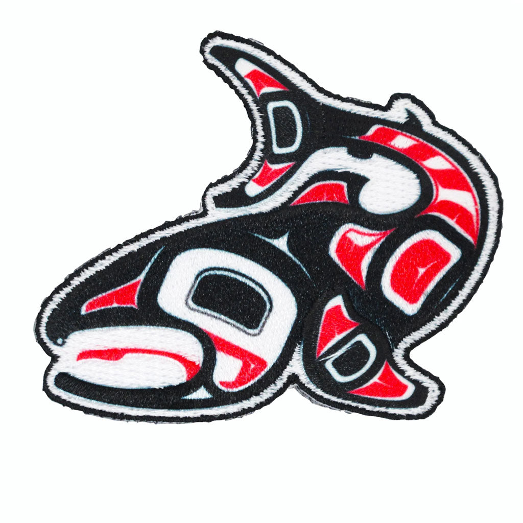 &#39;Salmon&#39; Iron-On Patch by Jamie Sterritt