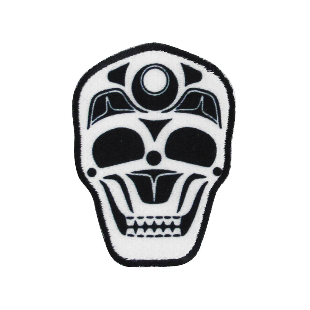 &#39;Skull&#39; Iron-On Patch by James Johnson