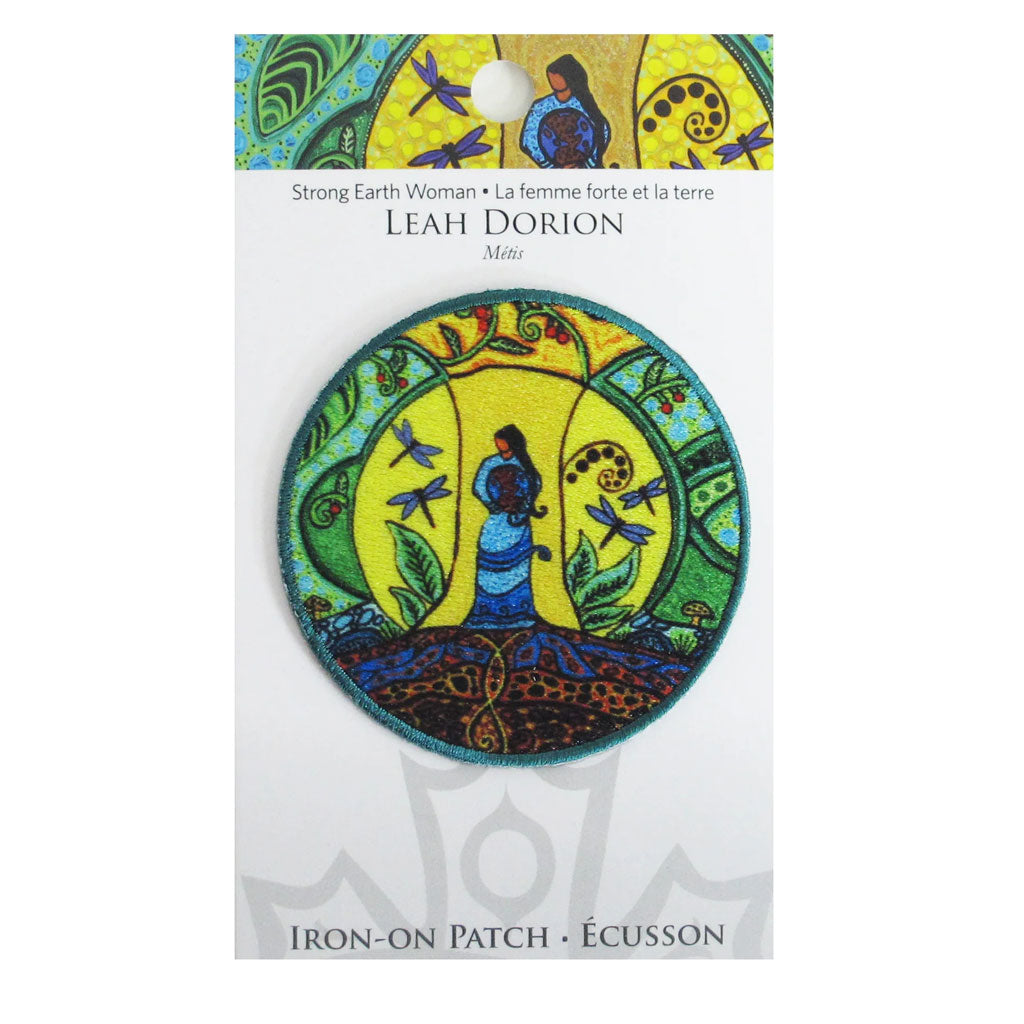 'Strong Earth Woman' Iron-On Patch by Leah Dorion
