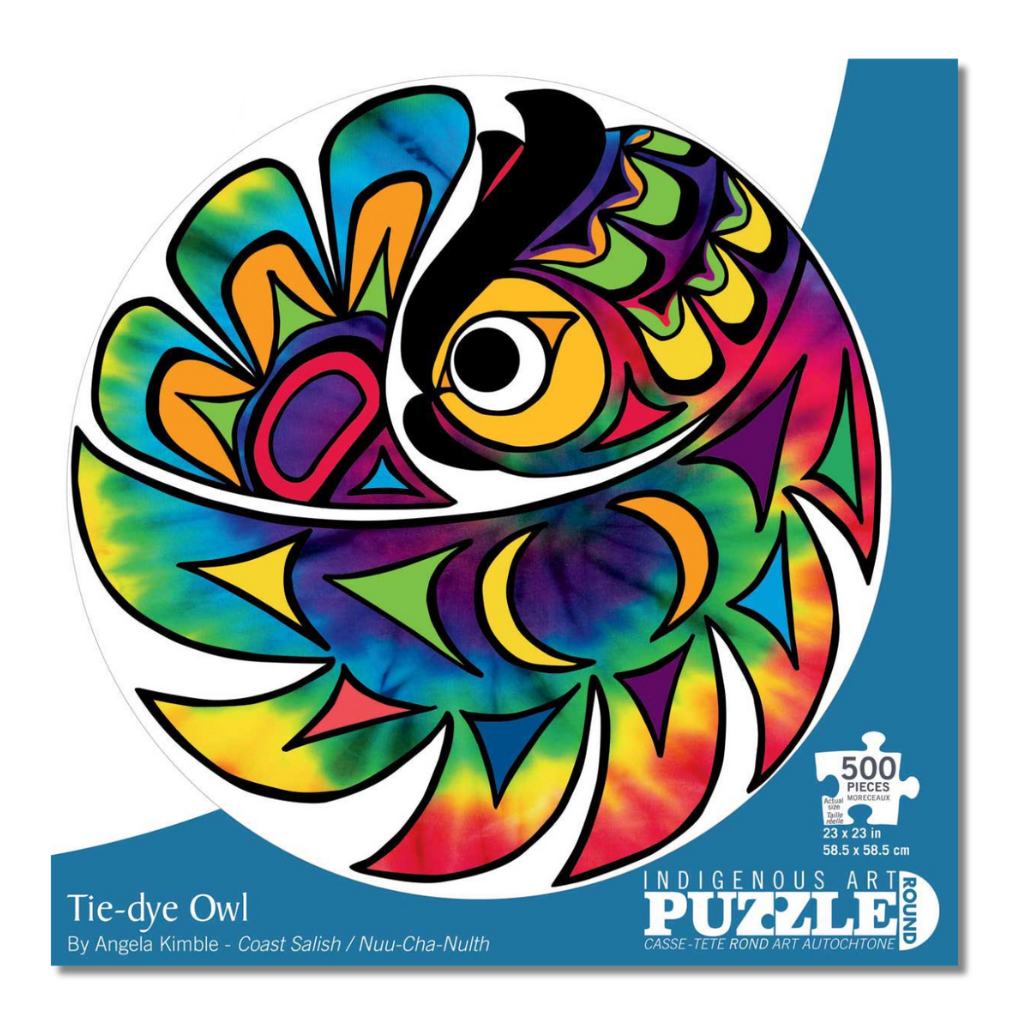 Tie-Dye 500 Piece Puzzle by Angela Kimble