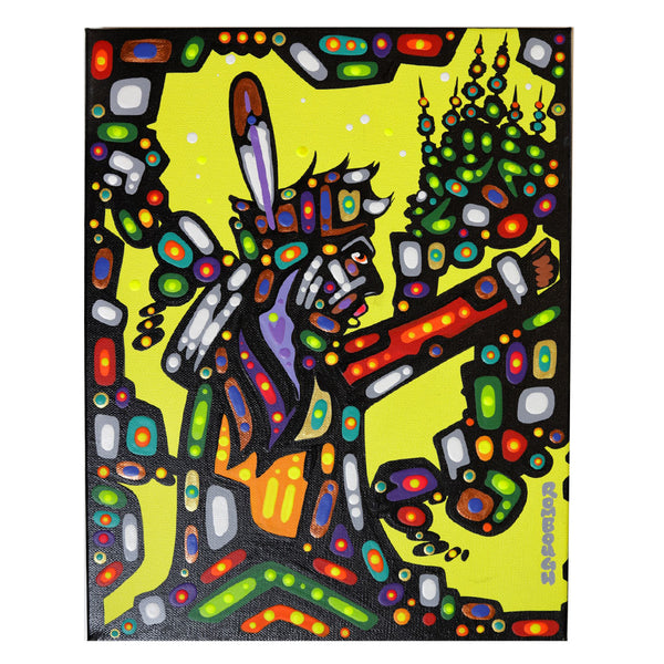 'Shamanism' by John Rombough - Original Painting on Canvas - Beaded Dreams