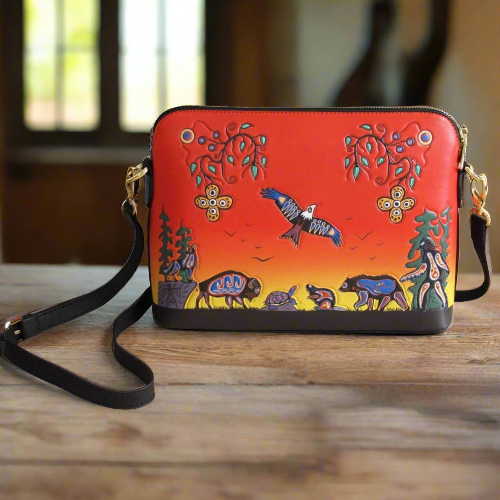 'Seven Grandfather Teachings' Artist Purse by Cody James Houle