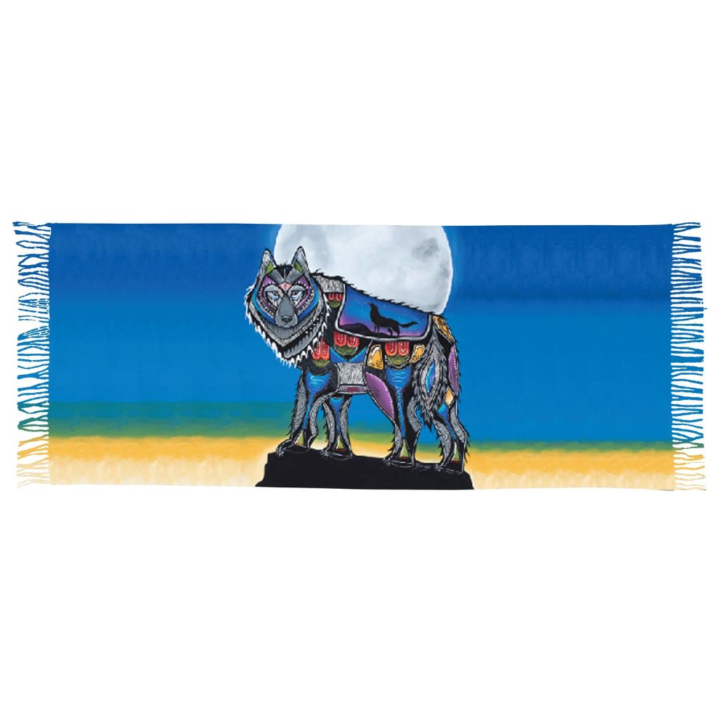 &#39;Wolf&#39; Eco Fringed Shawl by Jessica Somers