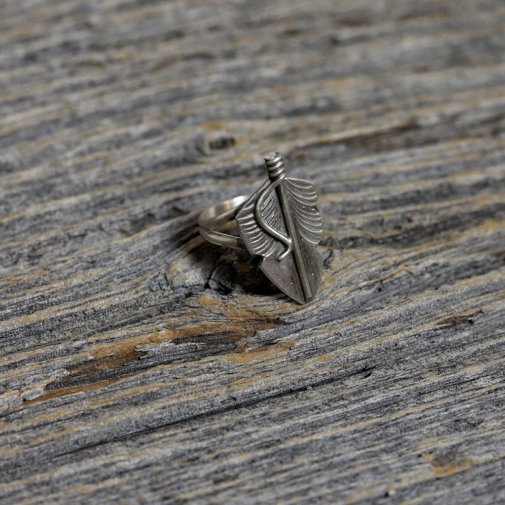 Silver Feather Navajo Ring Chris Charley