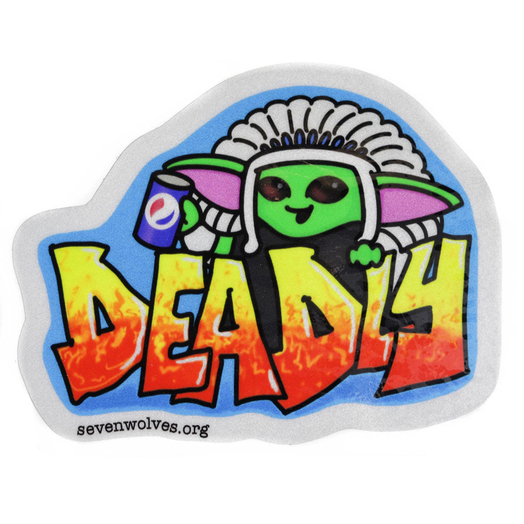 'Deadly' Vehicle Decal by Seven Wolves - 5 Inch