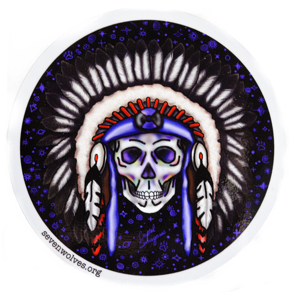 'Chief' Laptop Decal' by Seven Wolves - 5 Inch