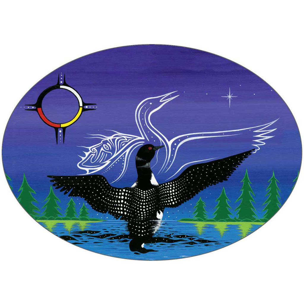 &#39;Dancing Loon&#39; Sticker by Jeffrey Red George