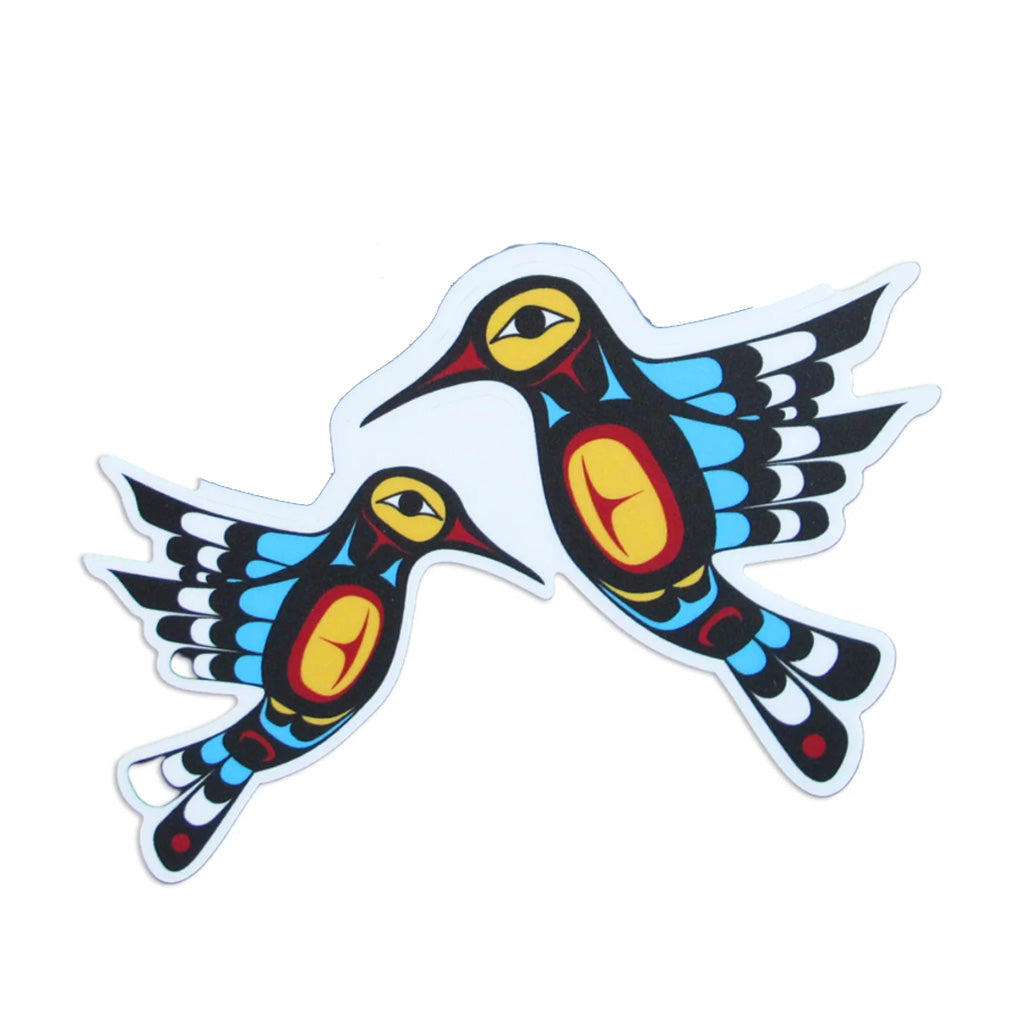 'Hummingbird' Vinyl Sticker by Francis Dick