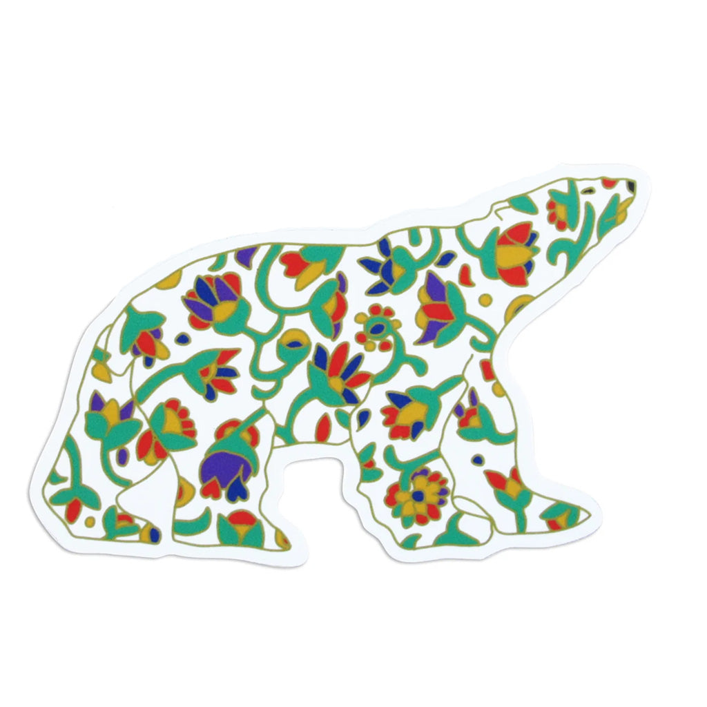 'Spring Bear' Vinyl Sticker by Dawn Oman