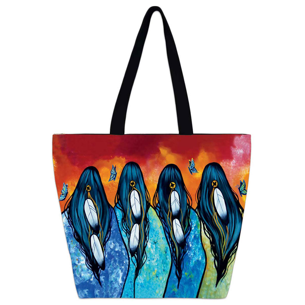 'Tobacco Women' Large Canvas Tote by Jackie Traverse