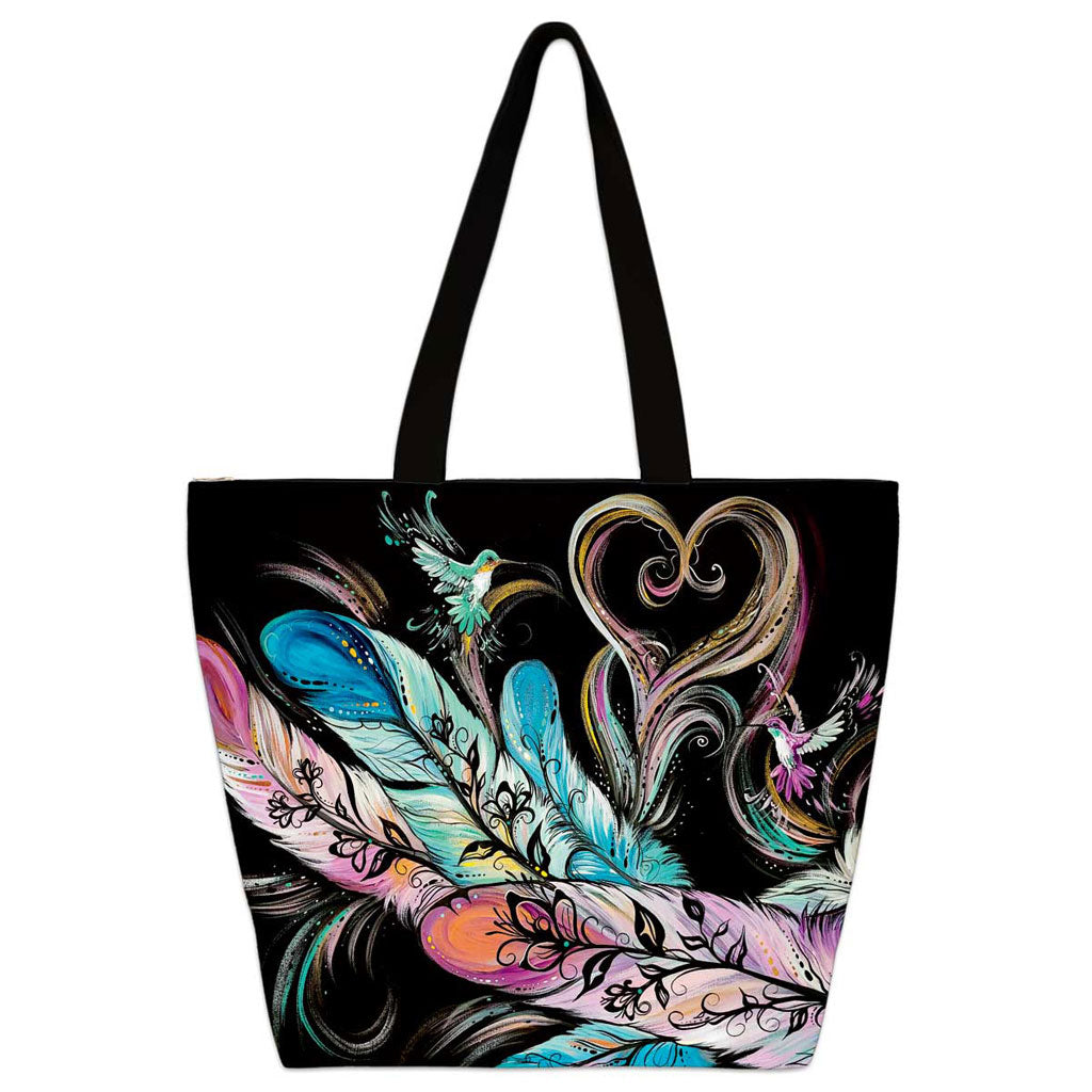 &#39;Love&#39; Large Canvas Tote by Carla Joseph