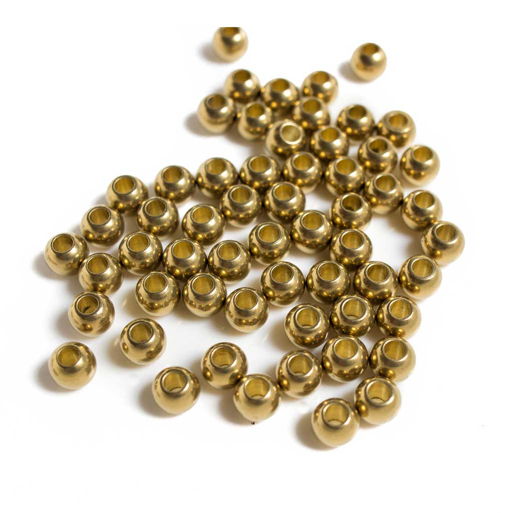 6mm Brass Beads