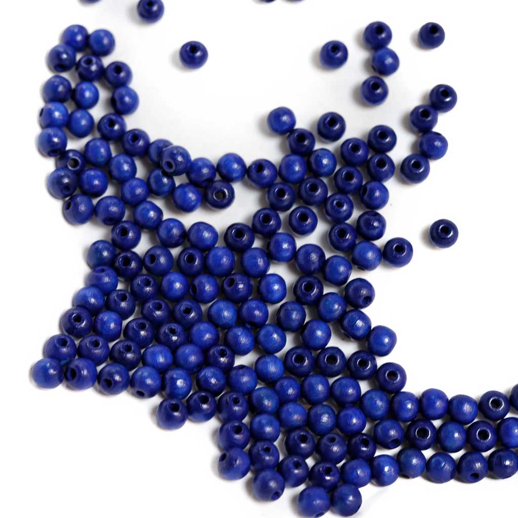 6mm Round Wood Beads