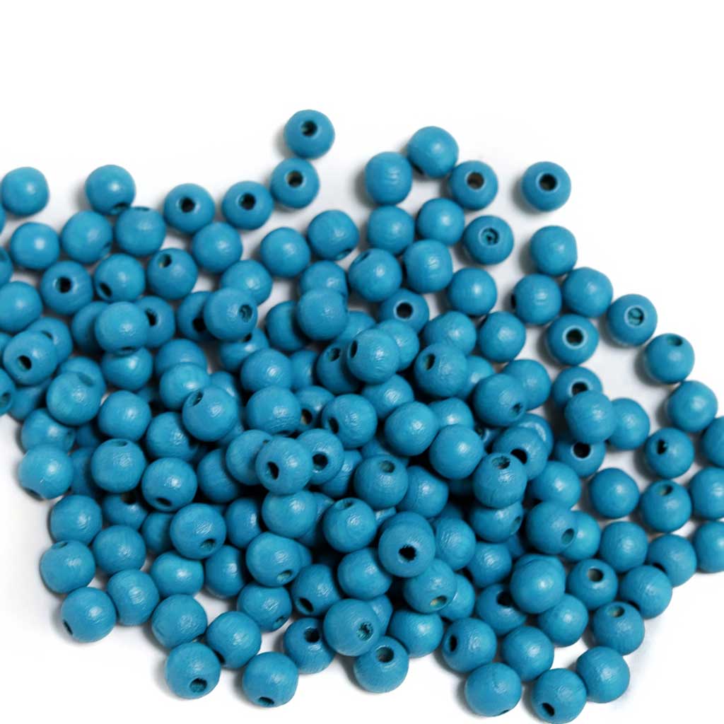 6mm Round Wood Beads