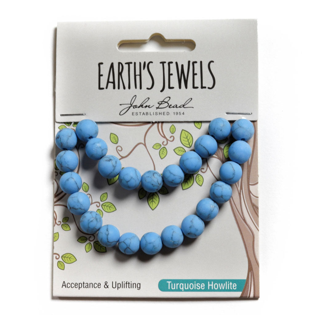Turquoise Howlite Dyed - 8mm Round