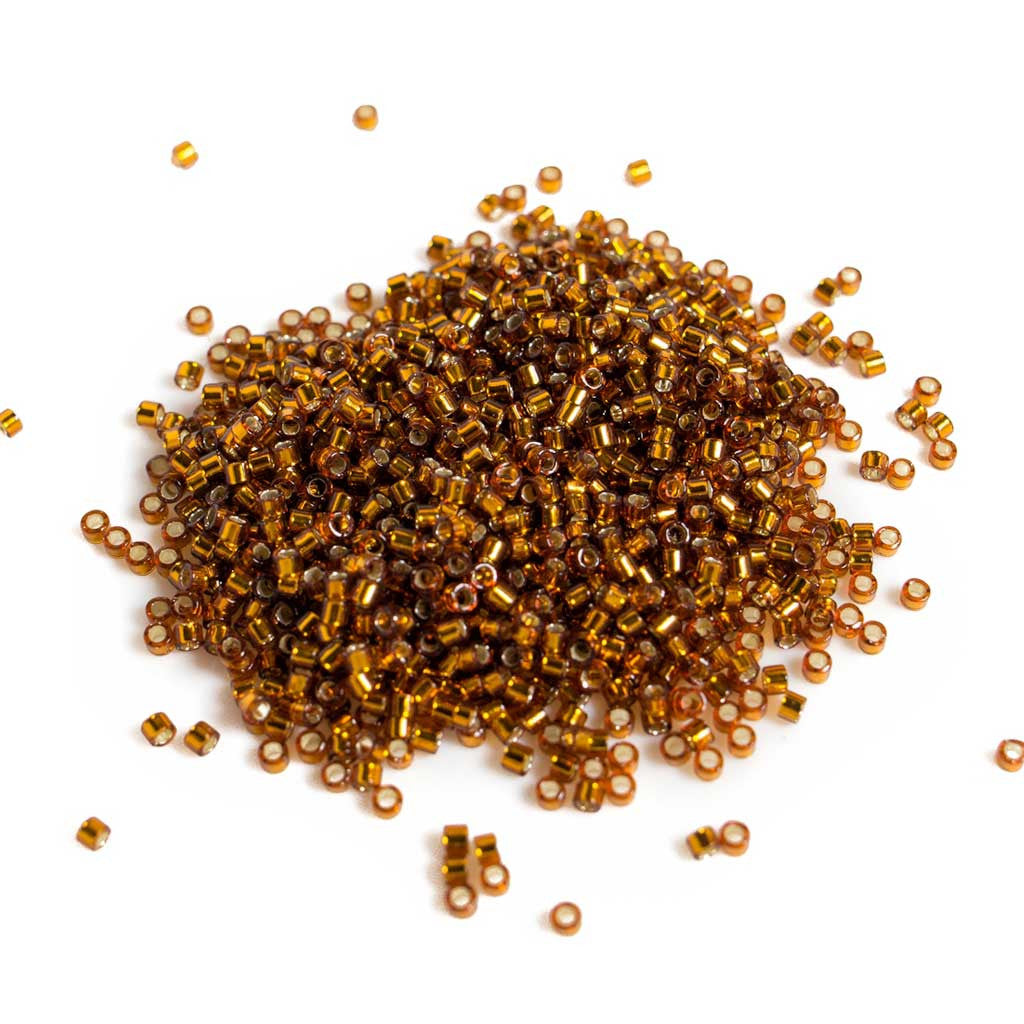 Amber Silverlined - Delicas