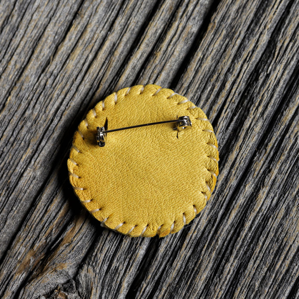 Beaded Medicine Wheel Pin by Tawny Longboat