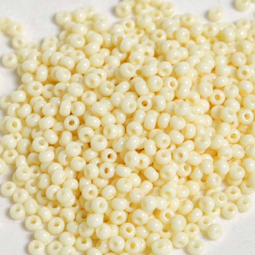 Opaque Bone - Size 8/0 Seedbeads