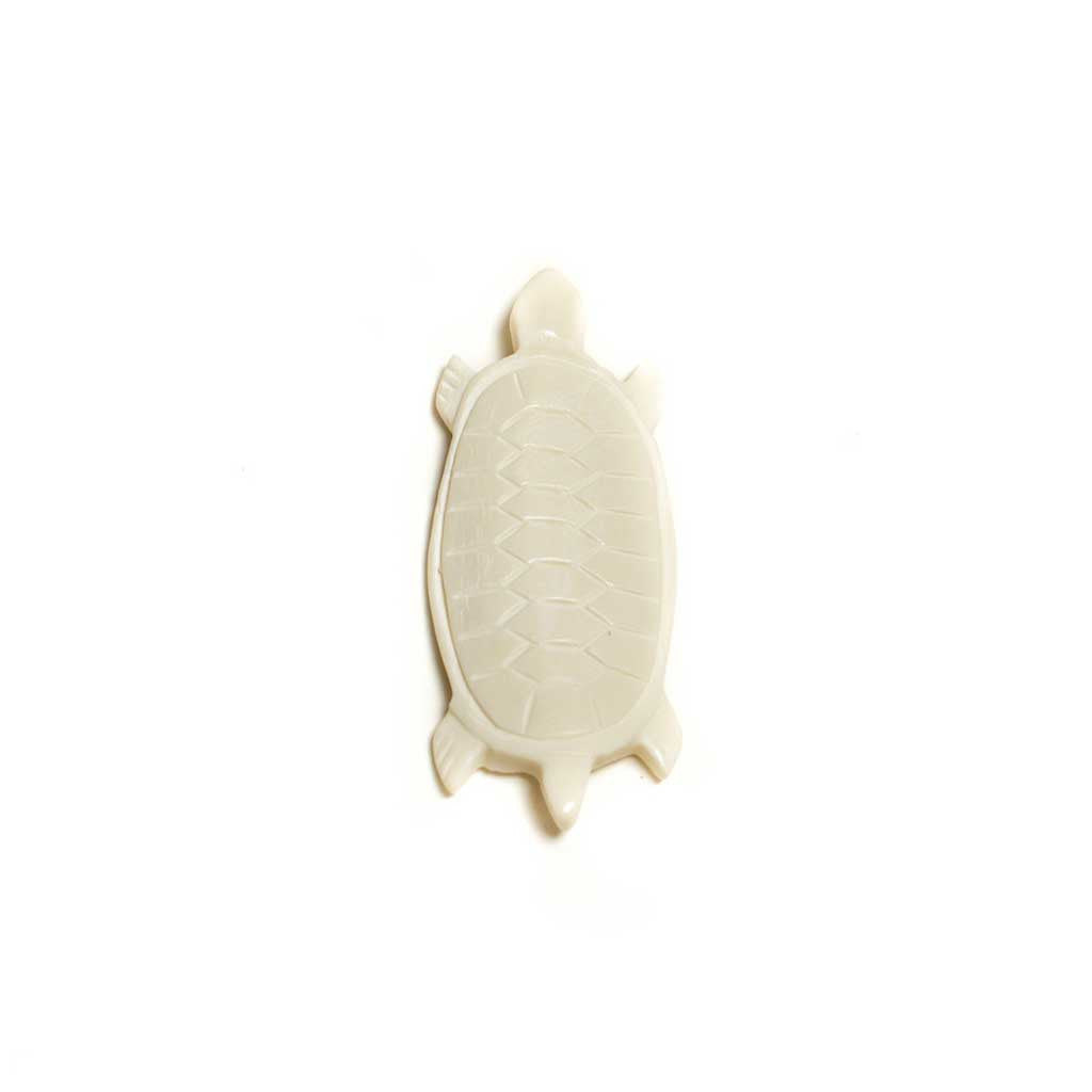 Bone Turtle Pendant w/ Hole - Beaded Dreams
