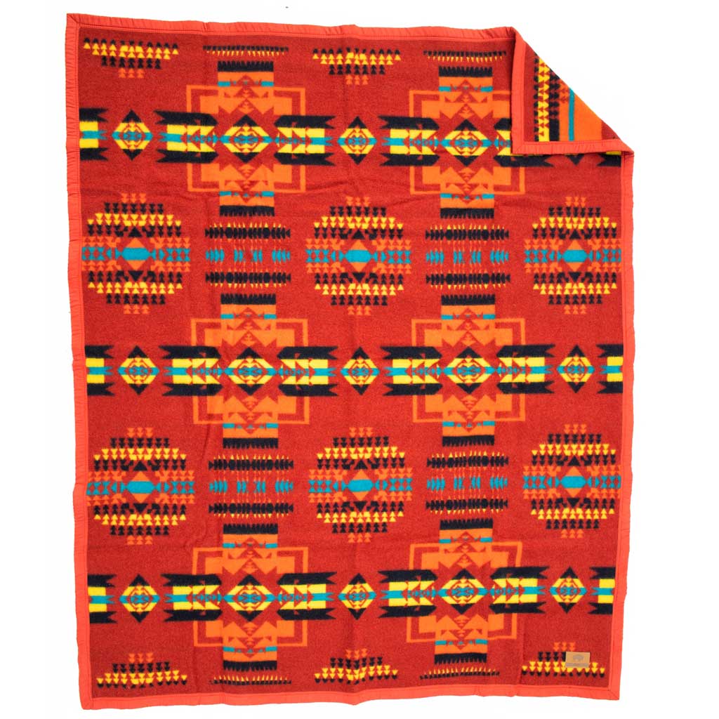Boy Chief Blanket - Autumn Red