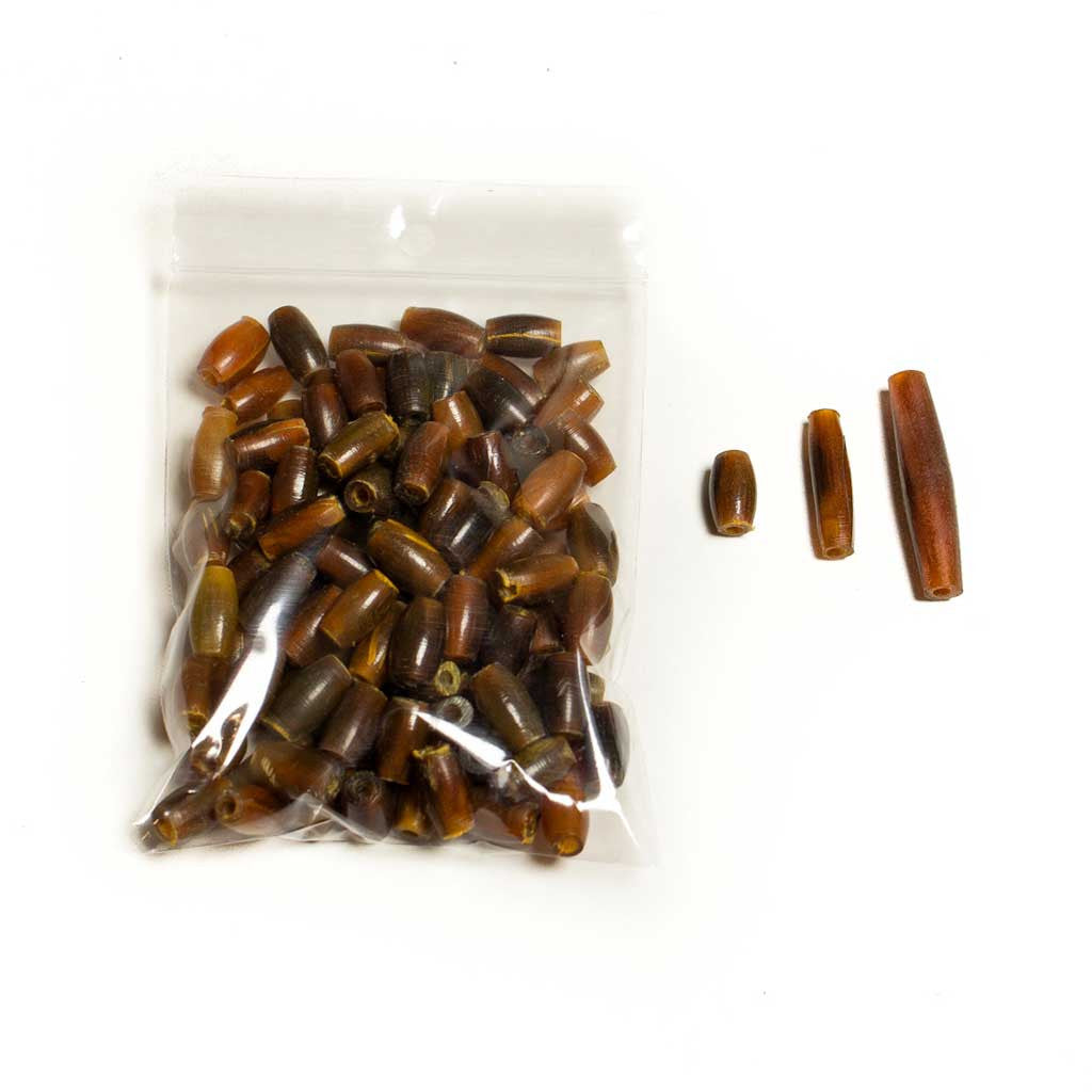Brown Horn Hairpipe Beads - Beaded Dreams
 - 1