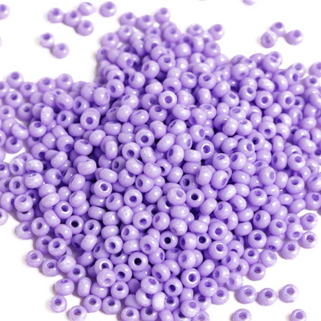 Dyed Chalk Purple - Size 8/0 Seedbeads