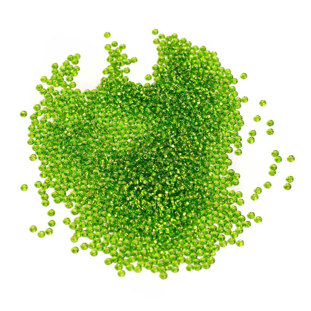 Chartreuse Green Silverlined - Beaded Dreams
