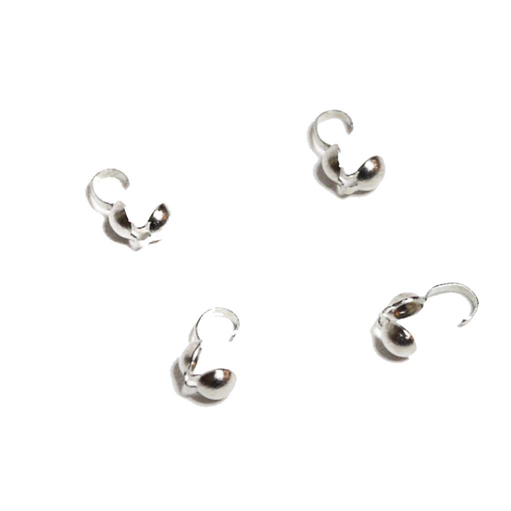 Stainless Steel Clam Shell End Tips - 9mm