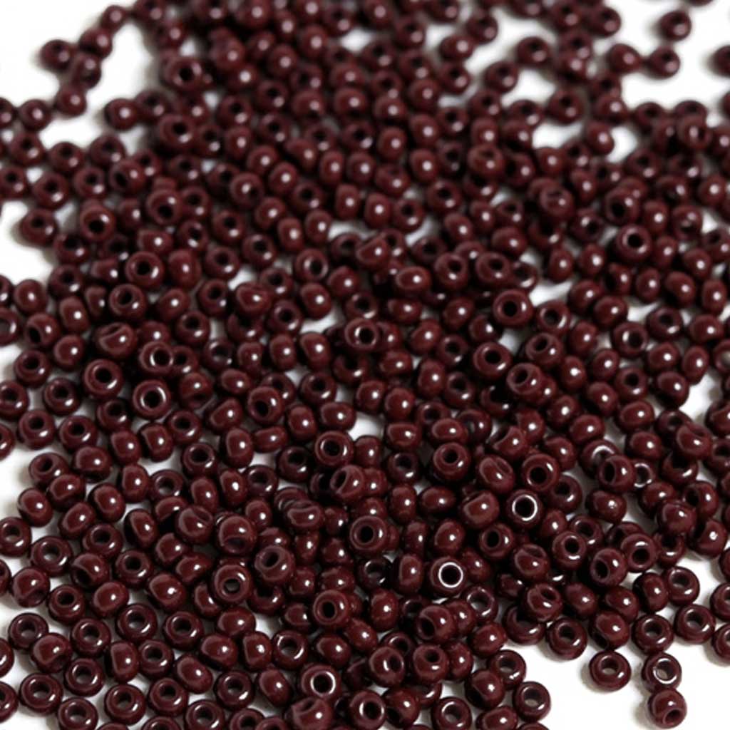 Opaque Dark Brown - Size 8/0 Seedbeads