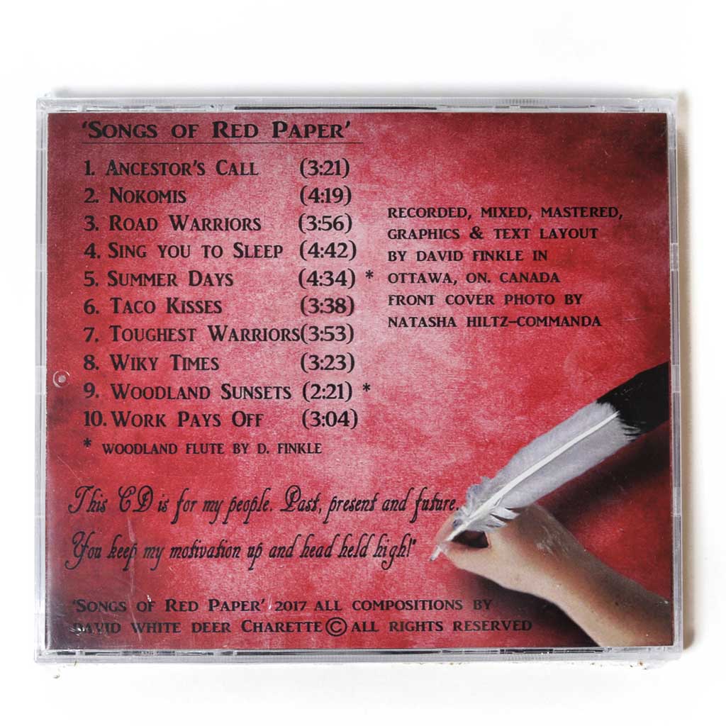 David White Deer Charette 'Songs of Red Paper' CD