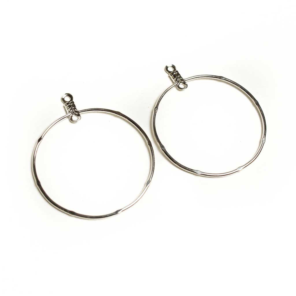 30mm Round Earhoops - Beaded Dreams
