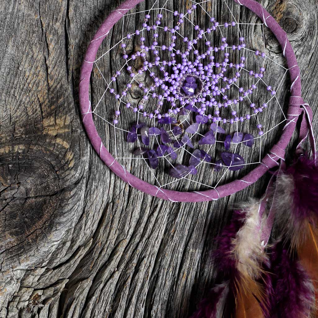 &#39;Energy Flow&#39; Purple Dreamcatcher