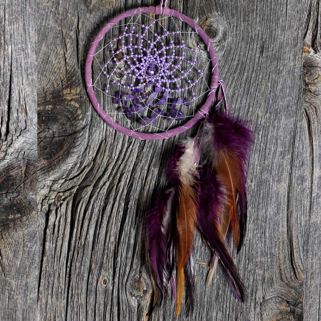&#39;Energy Flow&#39; Purple Dreamcatcher