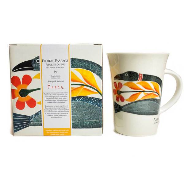 'Floral Passage' mug by Kenojuak Ashevak