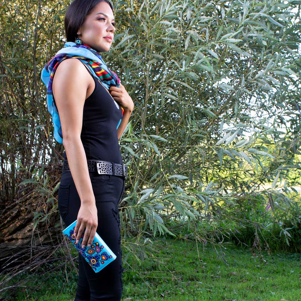 'Flowers & Birds' Wallet by Norval Morrisseau