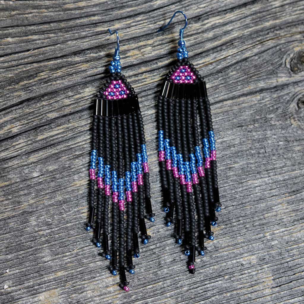 'Milky Way' Beaded Earrings by Morningstar