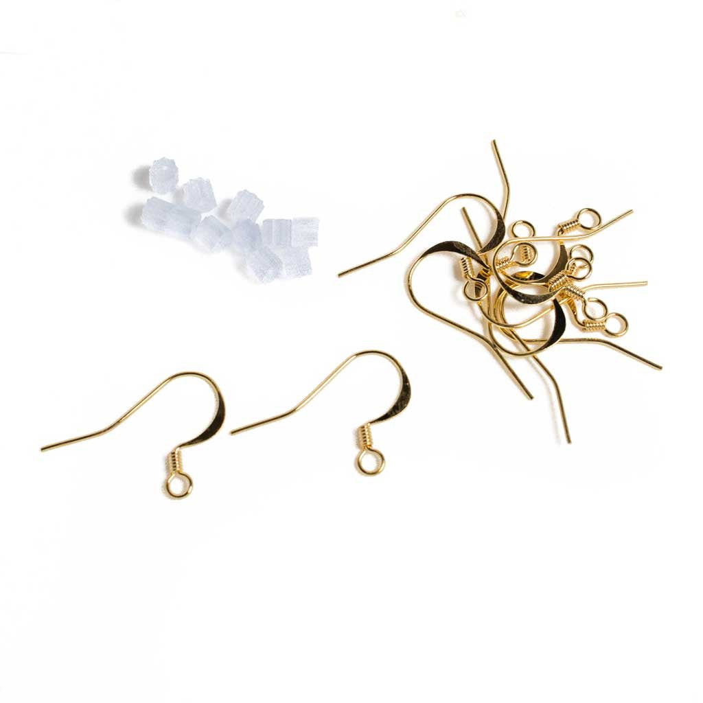 Gold Earring Hooks w/ Backing