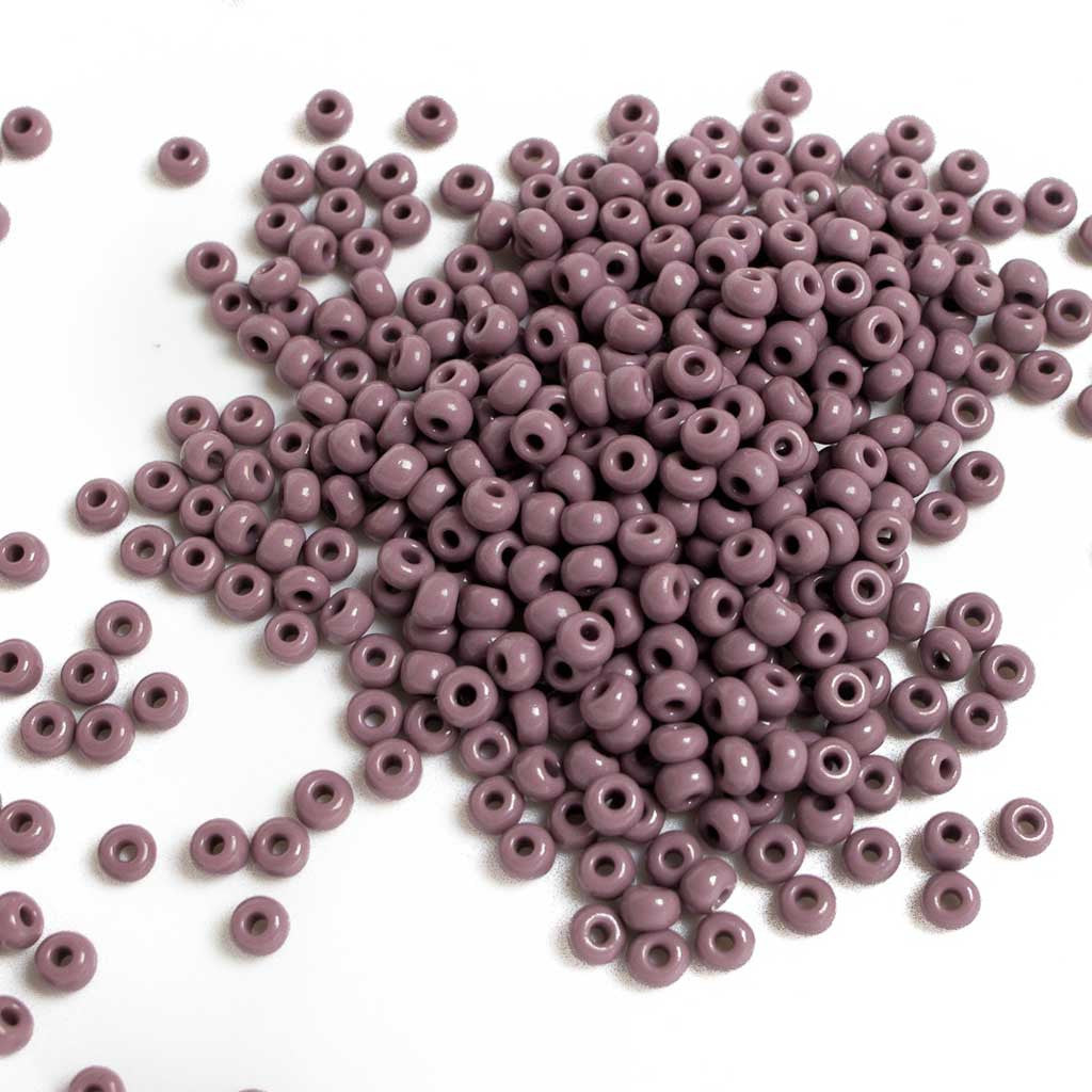 Mauve Opaque Pony Beads