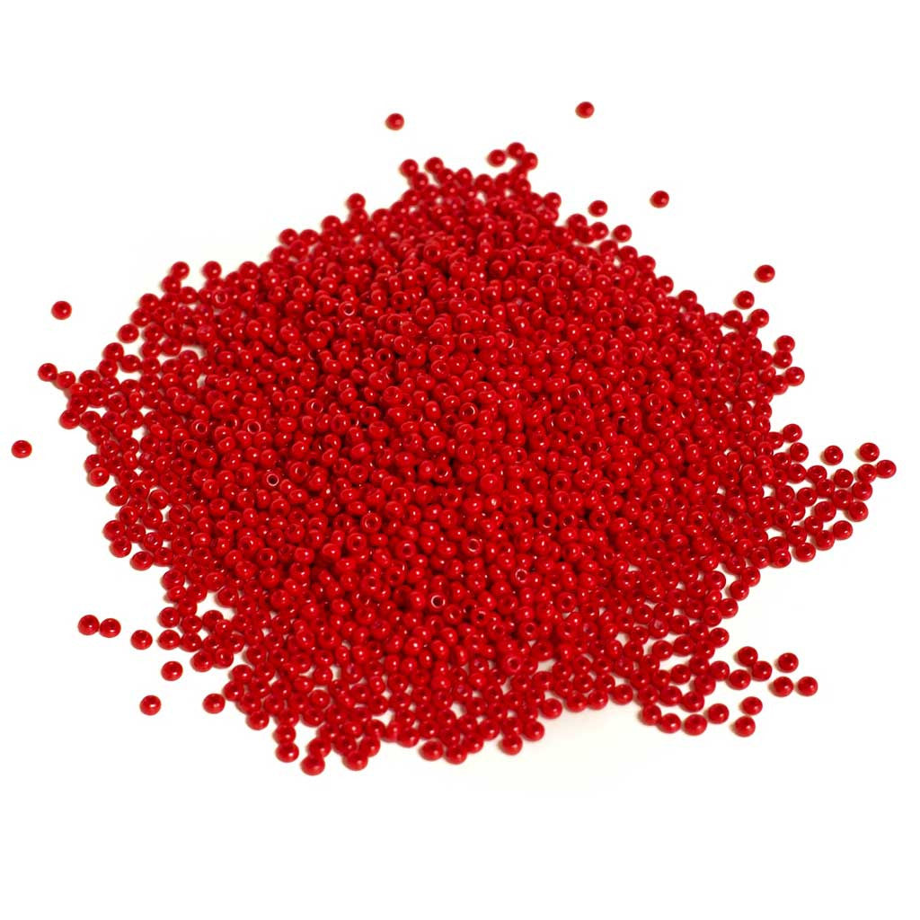 Medium Red Opaque - Beaded Dreams
