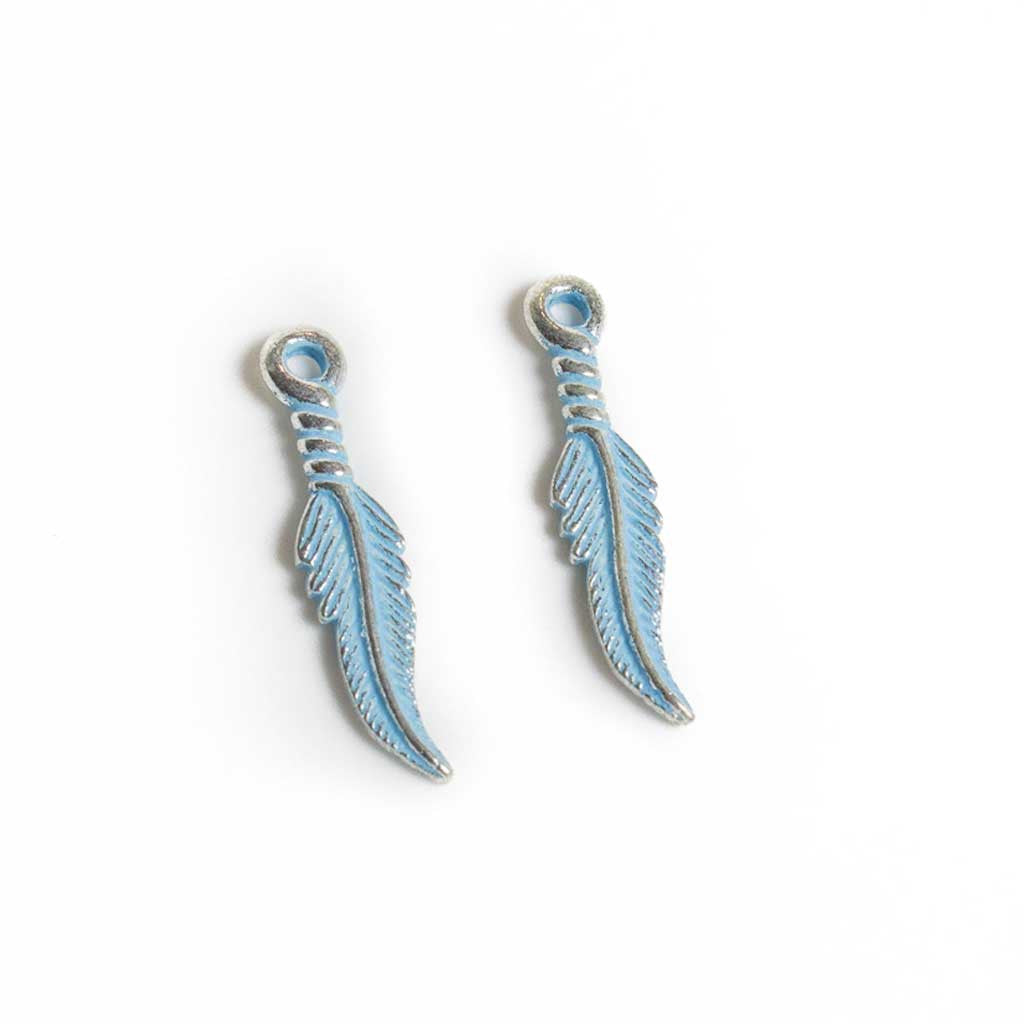 Metal Feather Pendants