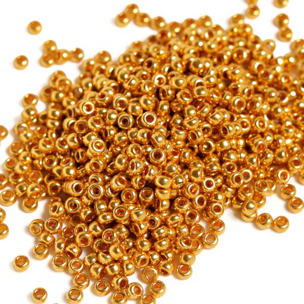 Metallic Gold - Size 8/0 Seedbeads