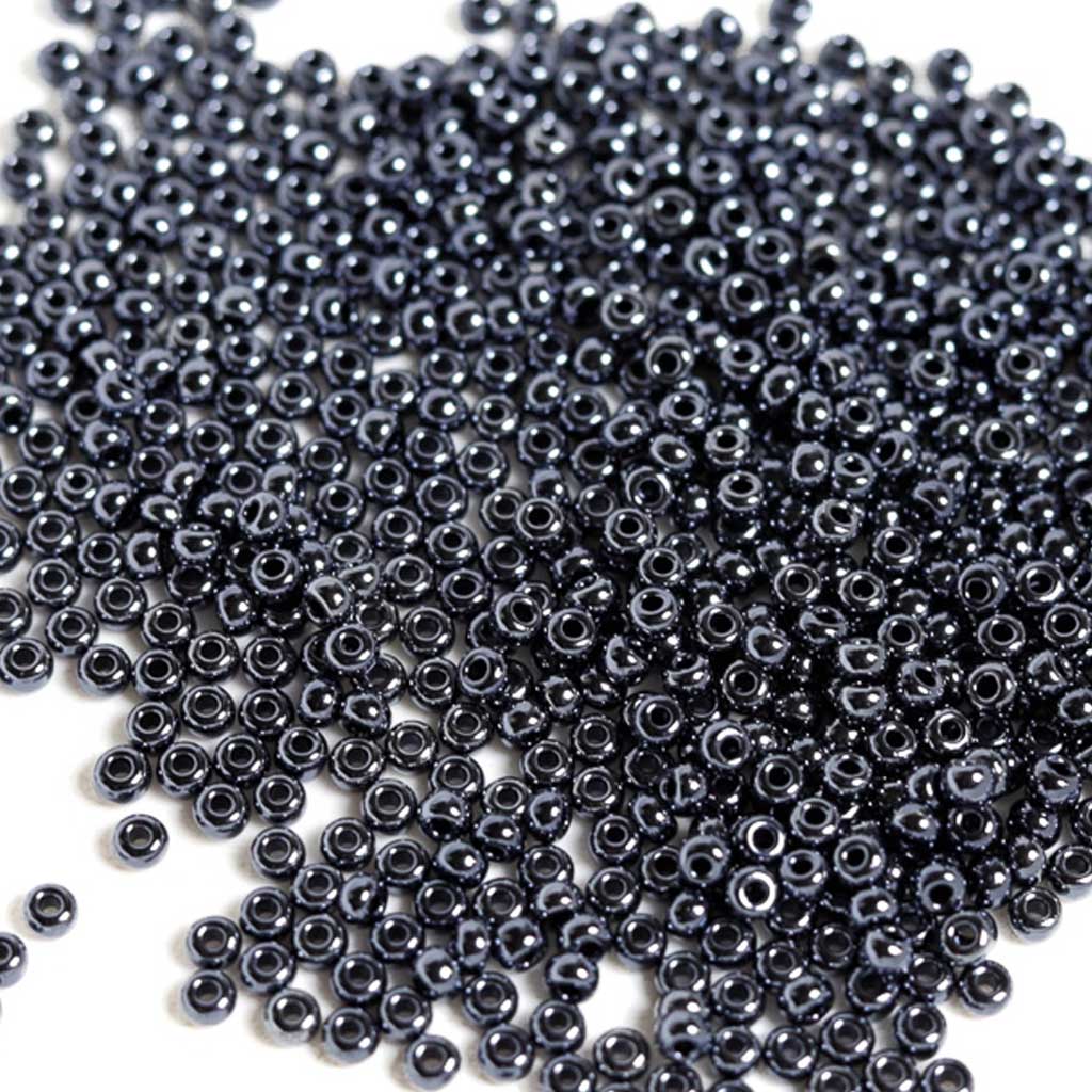 Metallic Gunmetal - Size 8/0 Seedbeads