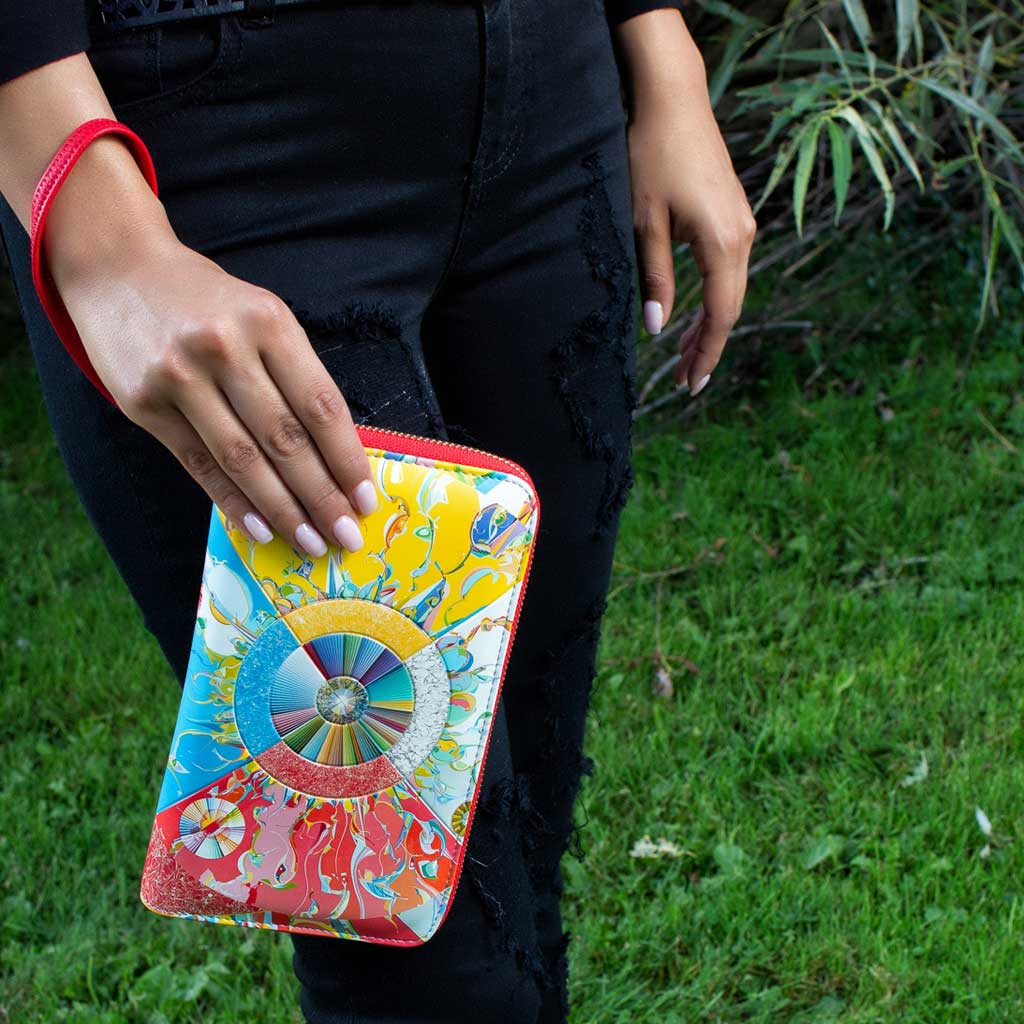 'Morningstar' Travel Wallet by Alex Janvier