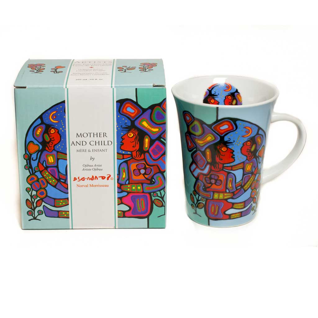 'Mother & Child' mug by Norval Morrisseau