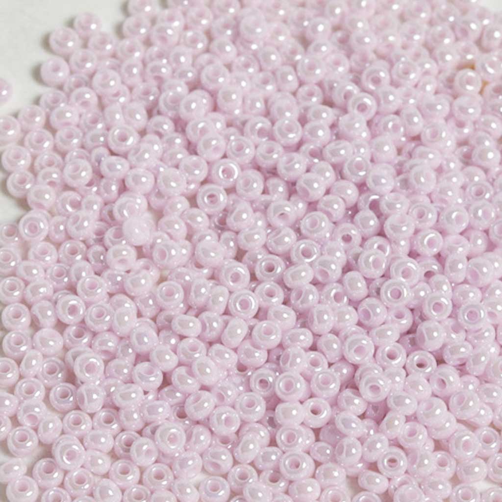 Opaque Natural Pink Lustre - Size 8/0 Seedbeads