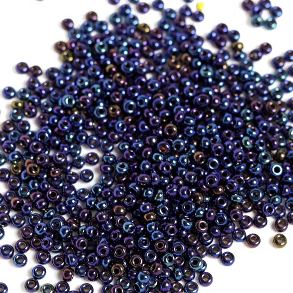 Opaque Iris Navy - Size 8/0 Seedbeads