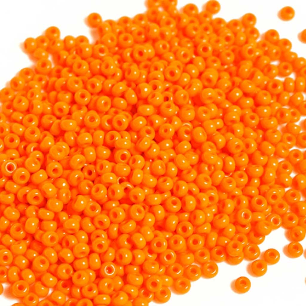 Opaque Orange - Size 8/0 Seedbeads