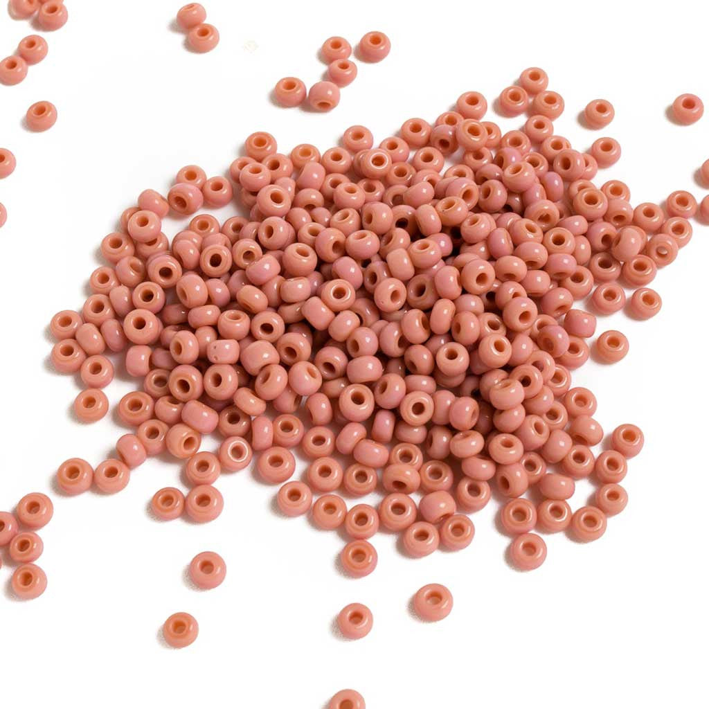 Pink Opaque Pony Beads