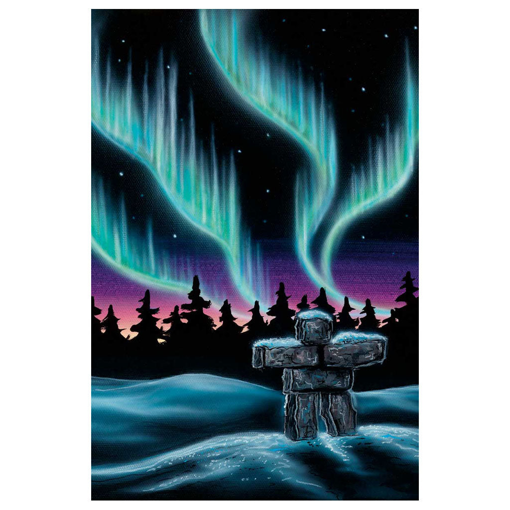 &#39;Skydance - Inukshuk&#39;&#39; by Amy Keller-Rempp - 12&quot; x 18&quot; Print